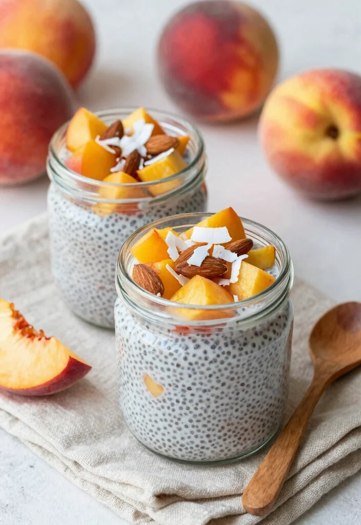 12 Healthy Peach Recipes for Fresh Light Seasonal Eating - 2. Peach Chia Pudding