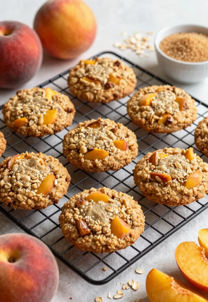 12 Healthy Peach Recipes for Fresh Light Seasonal Eating - 5. Peach Oatmeal Cookies