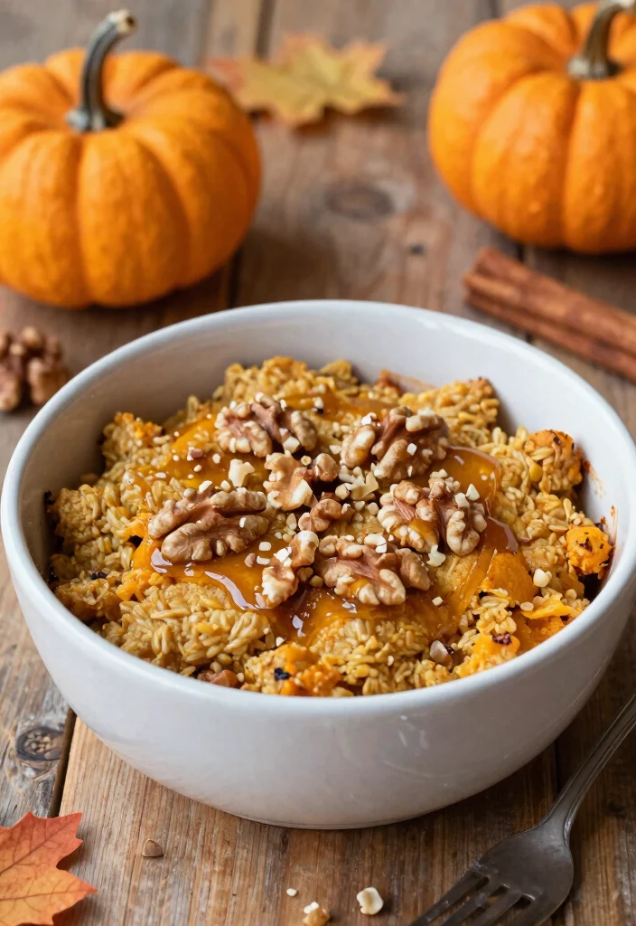 12 Healthy Squash Recipes for Cozy Nutritious Seasonal Meals - 11. Baked Pumpkin Oatmeal