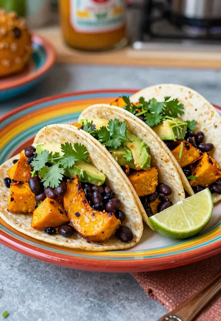 12 Healthy Squash Recipes for Cozy Nutritious Seasonal Meals - 6. Squash and Black Bean Tacos