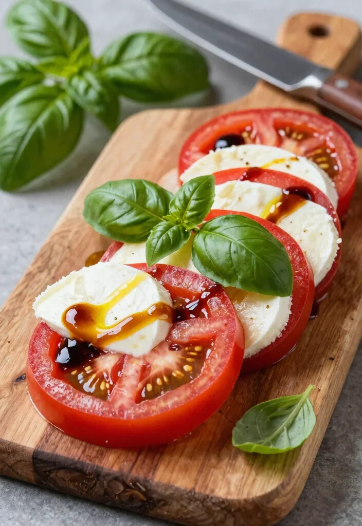 12 Low-Carb Vegetarian Recipes for Light Flavorful Meals - 8. Caprese Salad with Balsamic Glaze