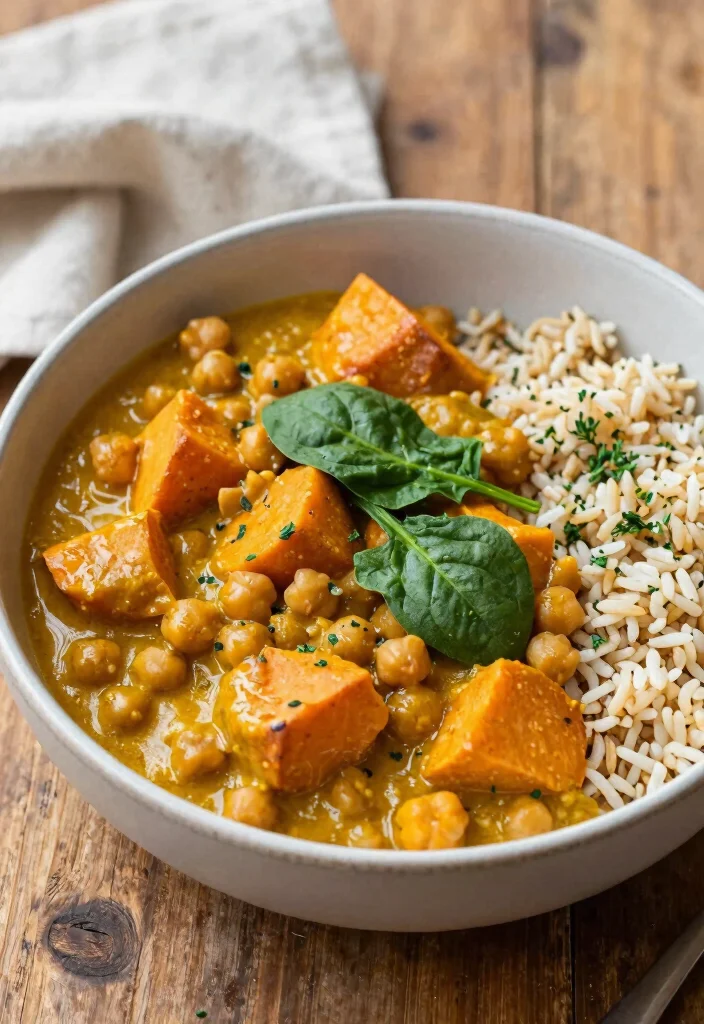 12 Macro-Friendly Dinner Recipes for Easy Balanced Eating - 3. Sweet Potato & Chickpea Curry