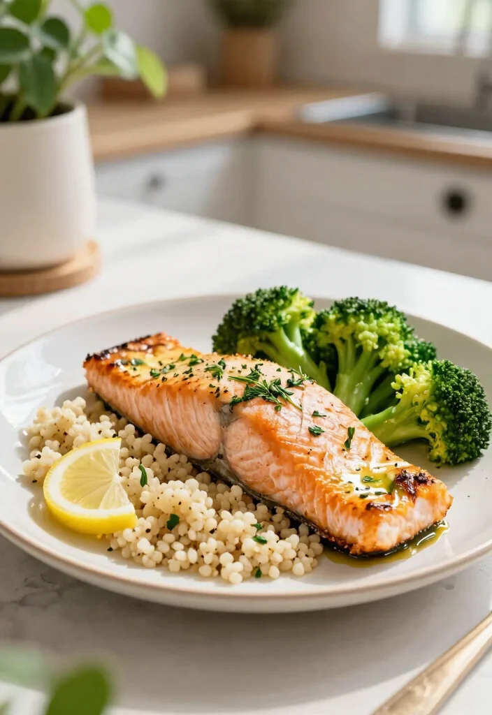 12 Macro-Friendly Dinner Recipes for Easy Balanced Eating - 5. Baked Salmon with Quinoa and Broccoli