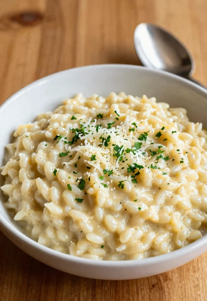 12 Pressure Cooker Dinner Recipes for Fast Hands-Off Meals - 6. Garlic Parmesan Risotto