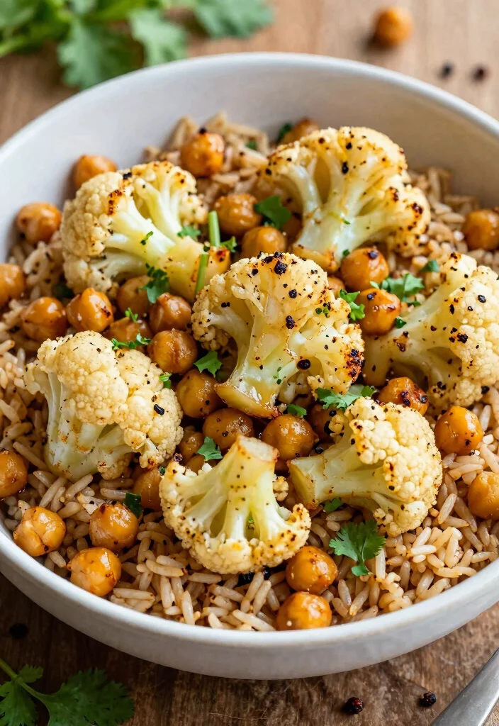 12 Vegan Buddha Bowl Recipes for Balanced Flavorful Eating - 11. Curried Cauliflower & Chickpeas Bowl