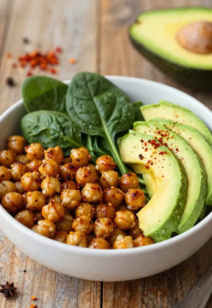 12 Vegan Buddha Bowl Recipes for Balanced Flavorful Eating - 9. Spicy Chickpea & Avocado Bowl
