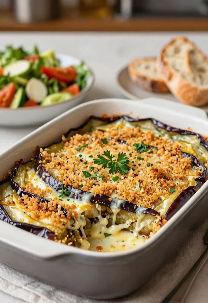 12 Vegan Eggplant Recipes for Fresh Flavorful Plant Meals - 7. Gratin Eggplant