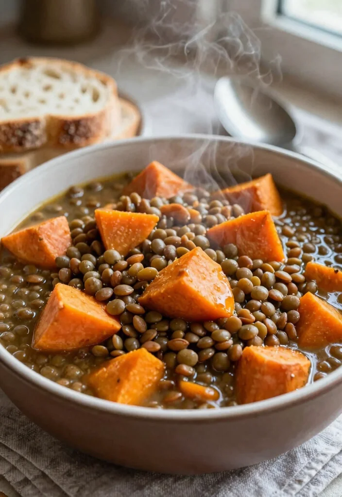 12 Vegetarian Lentil Recipes for Hearty Protein-Rich Meals - 10. Lentil and Sweet Potato Stew