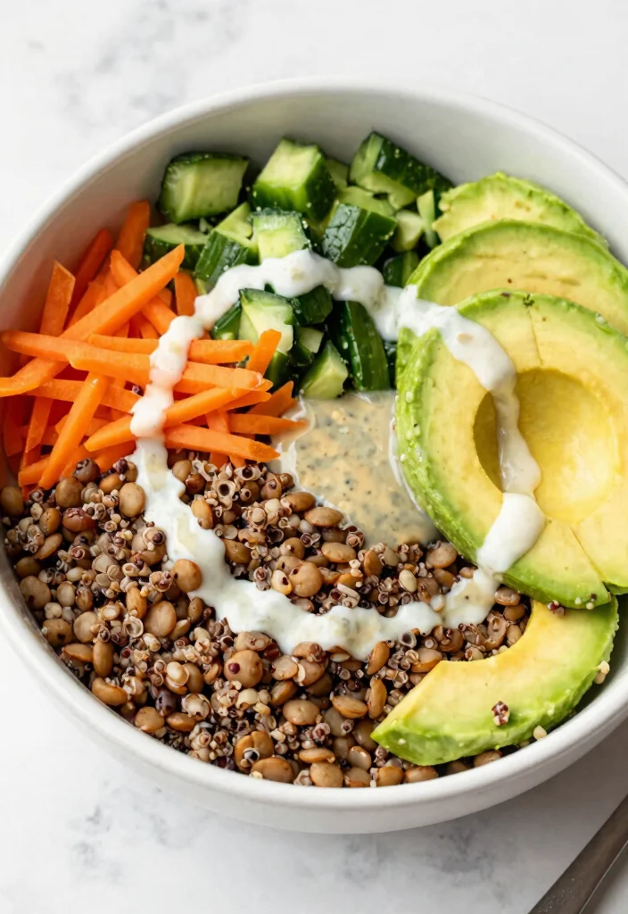 12 Vegetarian Lentil Recipes for Hearty Protein-Rich Meals - 9. Lentil and Quinoa Bowl